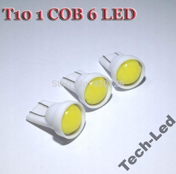 ŻARÓWKA LED T10 W5W COB LED 6 SMD ZIMNA W-WA zdjęcie 1