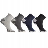 Skarpetki Męskie Sportowe za Kostkę Szeroki Ściągacz 4-pak MORAJ 39-42