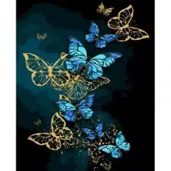 Malowanie po numerach 40x50cm Motyle zdjęcie 1