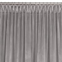 Zasłona VILA velvetowa na taśmie smok 200x245 szara wzór 2 Homede