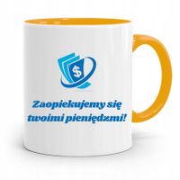 Dla Bankiera Kubek Żółty Na Prezent Na Urodziny Z Nadrukiem Ze Zdjęciem
