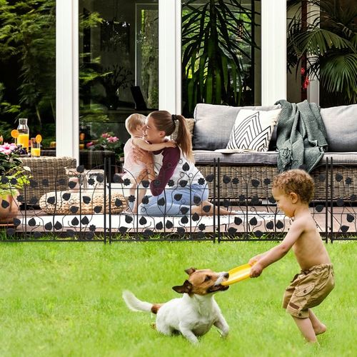 5 Paneli Wytrzymałe Metalowe Płotek Ogrodowy 67cm na Arena.pl