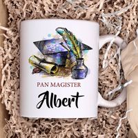 Kubek z nadrukiem - Pan Magister - z imieniem