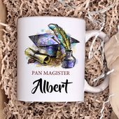 Kubek z nadrukiem - Pan Magister - z imieniem