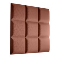 Tapicerowany Panel Ścienny Różowy 30cm x 30cm Zagłówek Wezgłowie