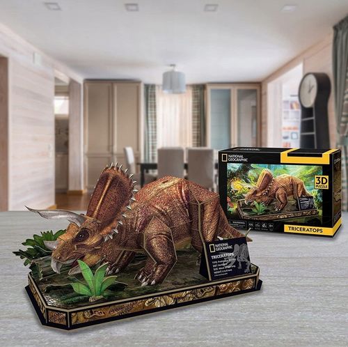 Puzzle 3D National Geographic Triceratops - Cubic Fun na Arena.pl