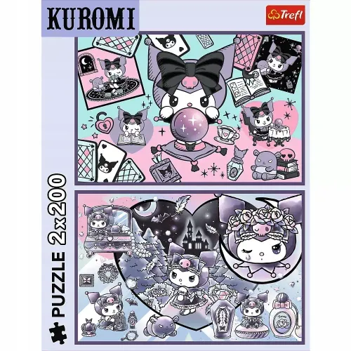 Puzzle 2 X 200 Hello Kitty Psoty Kuromi, 2 Układanki Dla Dzieci +7 Lat na Arena.pl