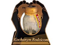 RODZICE RODZICOM ZNICZ LAMPION NA GRÓB SKOS DŁONIE SOLAR