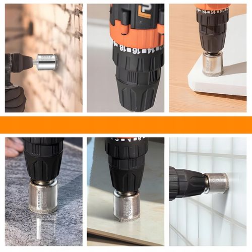 OTWORNICE DIAMENTOWE DO PŁYTEK GRESU SZKŁA KORONKA ZESTAW 10 szt na Arena.pl