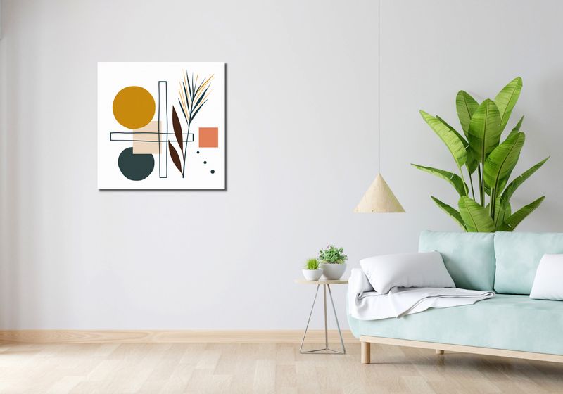 Obraz 70x70cm Ogród Symetryczny zdjęcie 2