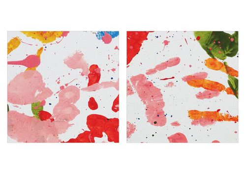 Obraz Na Płótnie - Dłoń Odcisk Farba - 90X30 Cm - Ca90X30-2876 na Arena.pl