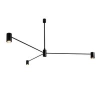 LAMPA sufitowa DAKATA 5648 Shilo metalowa OPRAWA tuby czarne