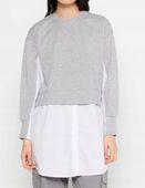 PIECES Długi sweter-koszula w kolorze melanżowym S