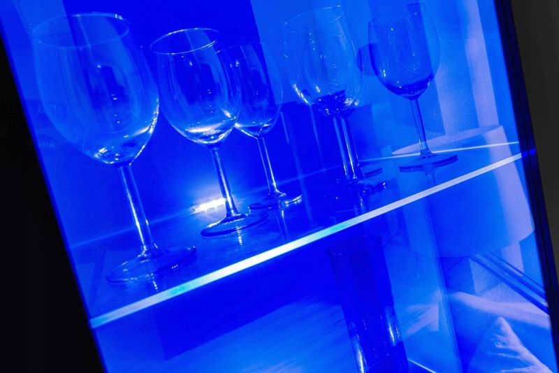 Pan Igiełka Meblościanka LED RGB Czarny Biały Dąb Wotan Zestaw Mebli zdjęcie 12