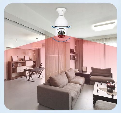 Kamera Obrotowa Panoramiczna 360 Zamiast Żarówki Nagrywanie Nocne Wi-FI IP na Arena.pl