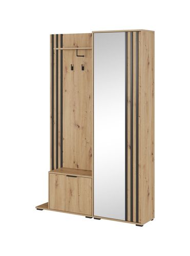 Garderoba wieszak z szafką do przedpokoju ławeczka lamele na Arena.pl