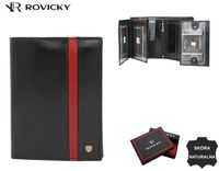 duży, skórzany portfel męski z systemem rfid - rovicky