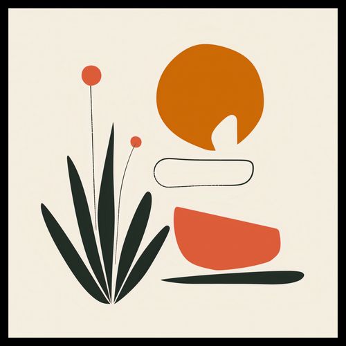 Plakat 60x60cm Abstrakcyjny Zen na Arena.pl