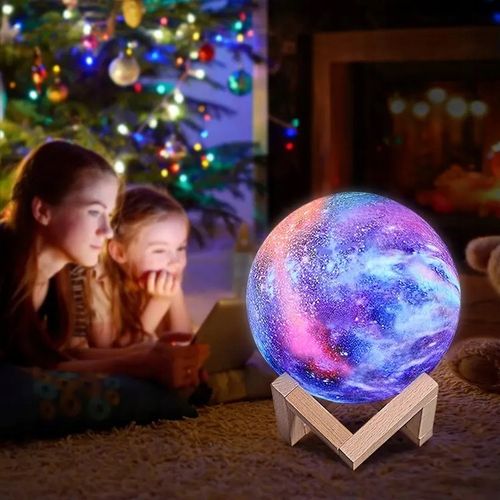 KSIĘŻYCOWA LAMPKA NOCNA LED - DO SYPIALNI NA BIURKO PLANETA KSIĘŻYC PREZENT na Arena.pl