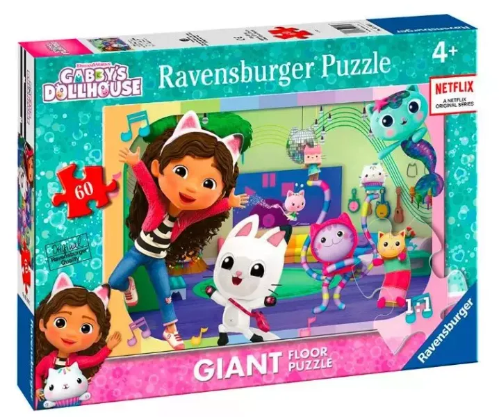 Puzzle 60 elementów Gigant Koci Domek Gabi zdjęcie 1