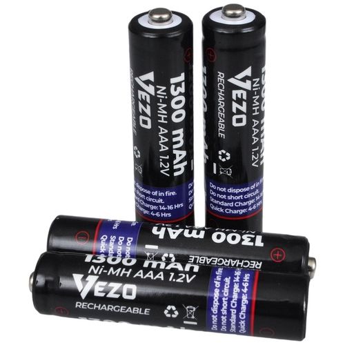 VEZO AKUMULATORKI AAA 1300mAh R3 NiMH UNIWERSALNE DO ZABAWEK PILOTÓW 4 na Arena.pl