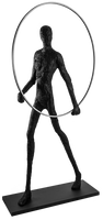 Lampa stojąca akrobata Atlas A AZ4984 podłogowa human czarna