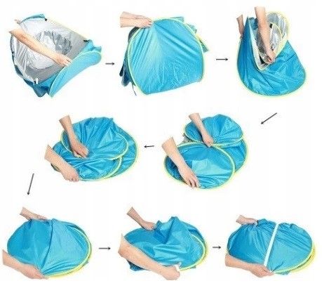 NAMIOT PLAŻOWY Z BASENEM PARAWAN SAMOROZKŁADAJĄCY DO OGRODU NA PLAŻĘ na Arena.pl