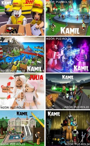 Puzzle ROBLOX A3 252el z Własnym Nadrukiem Dowolne IMIĘ Pudełko na Arena.pl