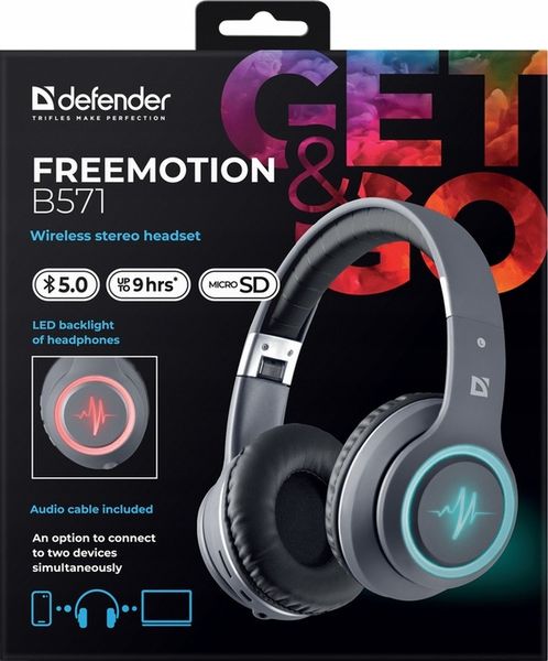 SŁUCHAWKI BEZPRZEWODOWE DEFENDER FREEMOTION B571 zdjęcie 2