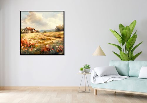 Plakat 100x100cm Sielski Domek na Arena.pl