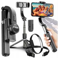 Gimbal Bezprzewodowy stabilizator obrazu do telefonu kamery z tripodem