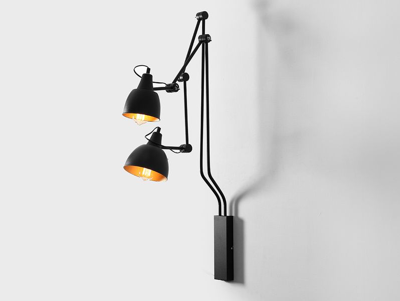 Lampa ścienna COBEN WALL 2 – czarny kinkiet zdjęcie 1