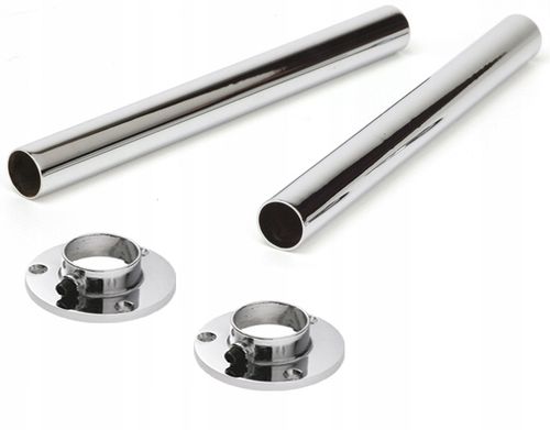 Drążek rura meblowa fi25 200cm + 2rozety do szafy na Arena.pl