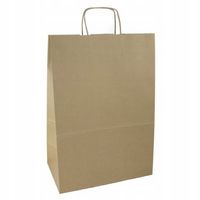 KRAFTOWE TORBY z UCHEM zakupowe 30.5x44.5 cm papierowe TOREBKI 10 sztuk
