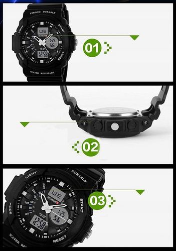 WOJSKOWY ZEGAREK DZIECIĘCY DLA CHŁOPCA S-SHOCK LED NOWY MODEL 2025 SENSORR na Arena.pl