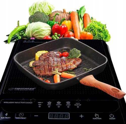 PŁYTA INDUKCYJNA KUCHENKA ELEKTRYCZNA 2000W TIMER 80°C~270°C 5 programów na Arena.pl