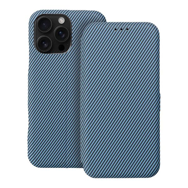 Kabura FOLIO Side Magnet do IPHONE 16 PRO MAX niebieski zdjęcie 1