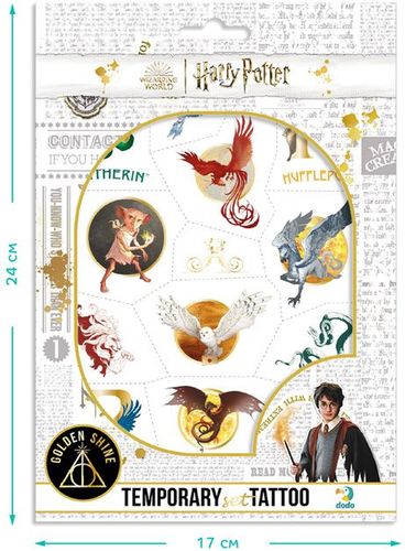 Zestaw Tymczasowych Tatuaży Dla Dzieci Z Motywem Harry Potter 200506 na Arena.pl