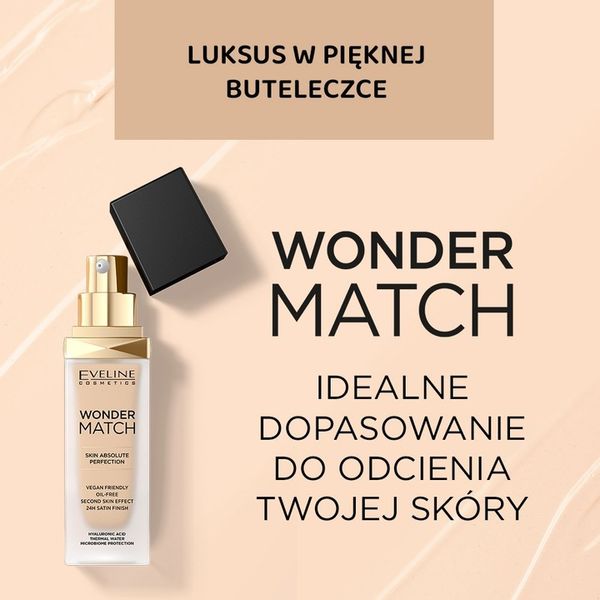 EVELINE PODKŁAD WONDER MATCH 12 LIGHT NATURAL zdjęcie 3