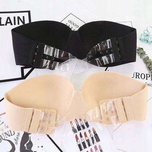 BIUSTONOSZ BARDOTKA PUSH UP BEZ RAMIĄCZEK FISZBIN SILIKONOWY TYŁ DAMSKI B na Arena.pl