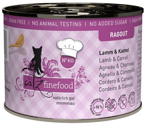 Catz Finefood Ragout N.611 Jagnięcina I Wielbłąd Puszka 190G na Arena.pl