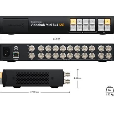 Blackmagic Design - Videohub Mini 8x4 12G zdjęcie 2