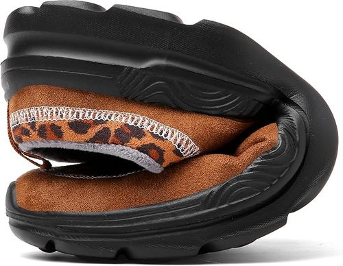 Klapki Damskie Męskie Ciepłe Antypoślizgowe Buty Domowe Panterka 42 EU na Arena.pl