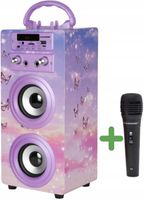 Głośnik przenośny Dynasonic Bluetooth FM AUX USB + Mikrofon