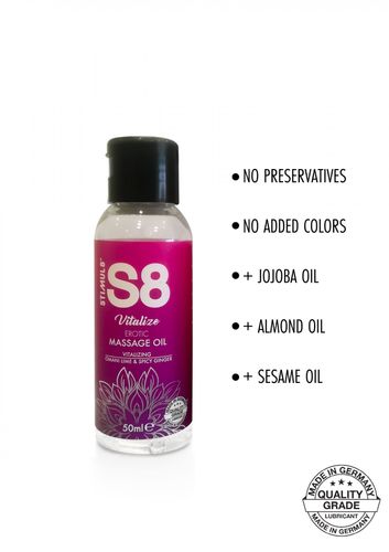 s8 massage oil 50ml omani lime & spicy ginger na Arena.pl