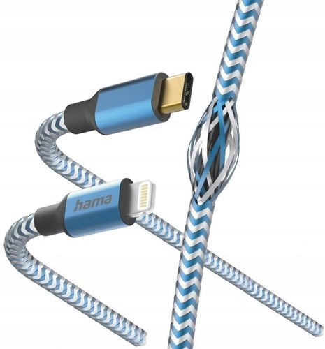 Kabel HAMA Ładujący/data Reflected USB typ C - Lightning/MFI 1.5m 201561 na Arena.pl