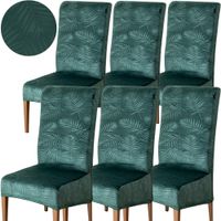 ZESTAW 6 SZT POKROWIEC NA KRZESŁO WELUR WYDŁUŻONY