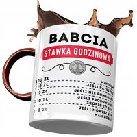 Kubek Bordowy Dla Babci Babuni Na Dzień Babci Z Nadrukiem Ze Zdjęciem