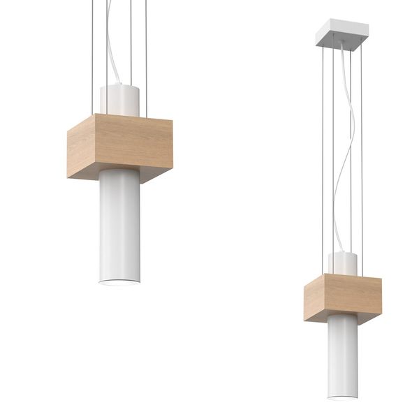 LAMPA WISZACA WEST WHITE 1XGU10 zdjęcie 11