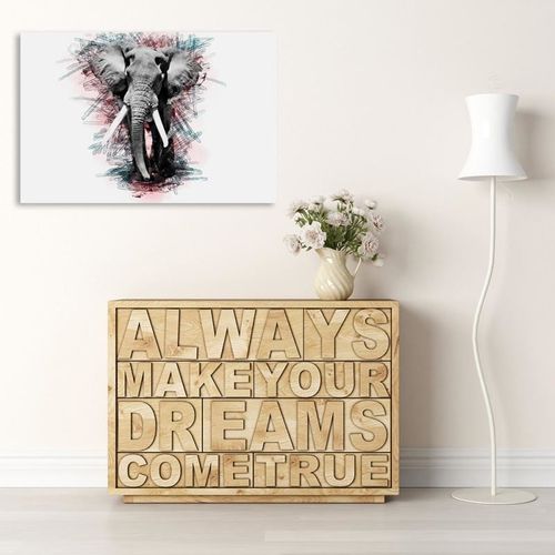 Obraz na płótnie - Canvas, Słoń 2 80x60 na Arena.pl